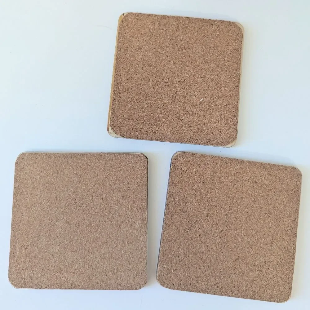 Set Of 3 Handmade Coasters Preppy Coastal Cottage Beachy Entertaining Hostess